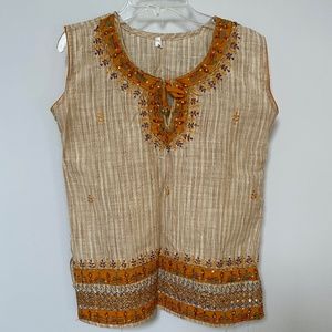 Indian-style Sleveless Blouse